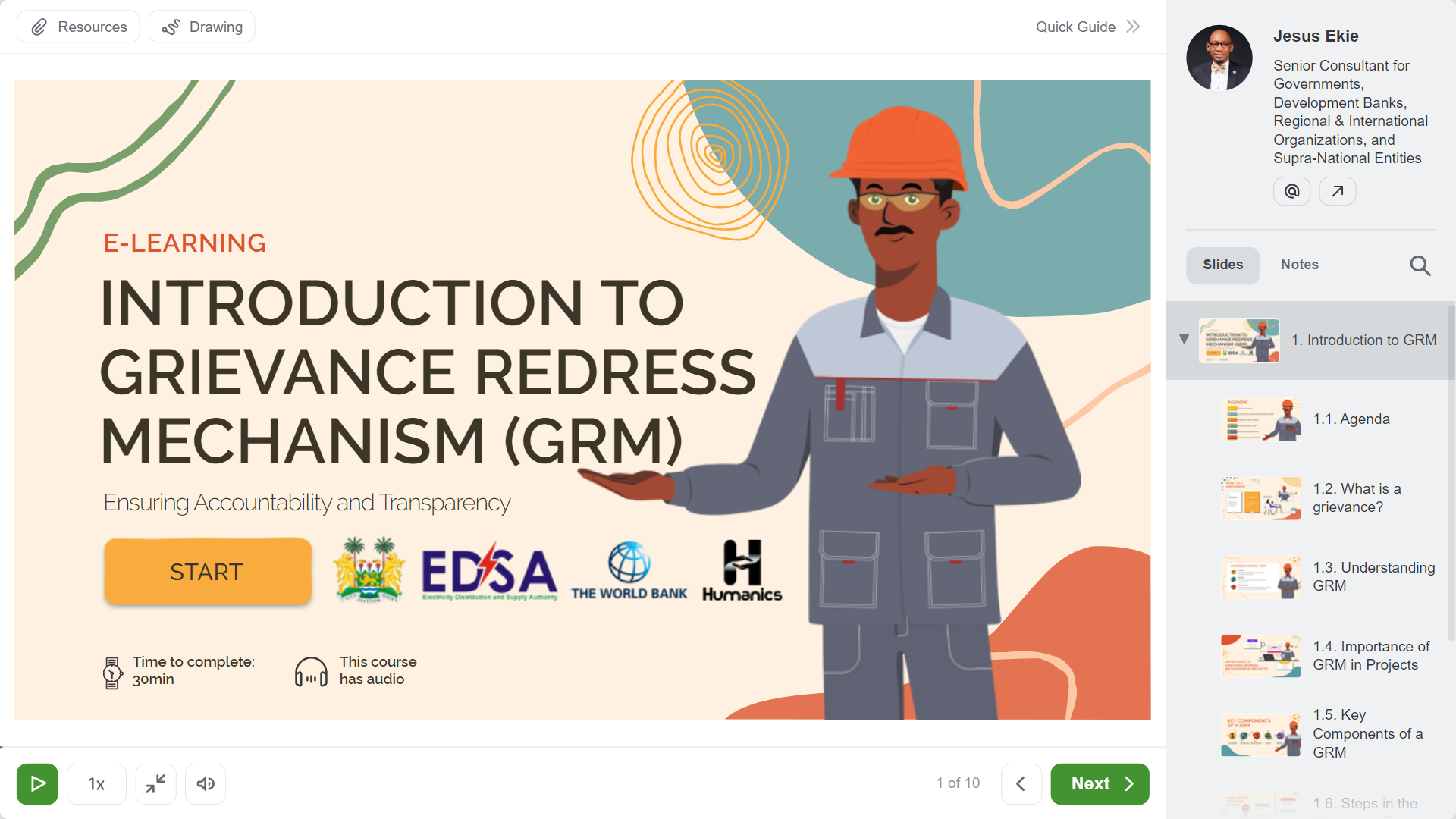Introduction to Grievance Redress Mechanism (GRM)